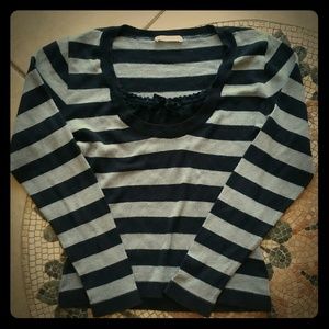 Black & Grey striped Sweater